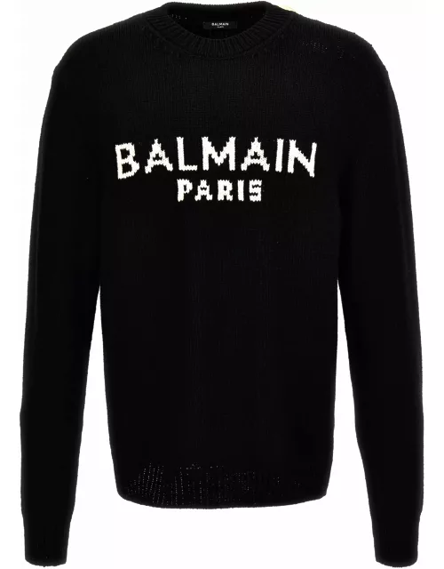 Balmain Jacquard Logo Sweater