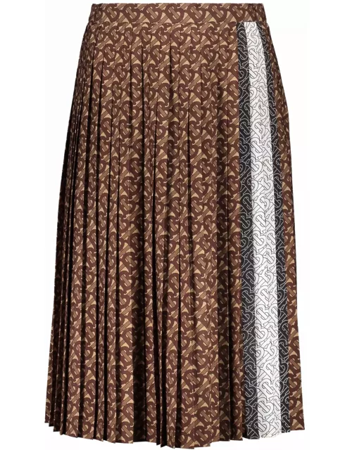 Burberry Printed Midi Skirt
