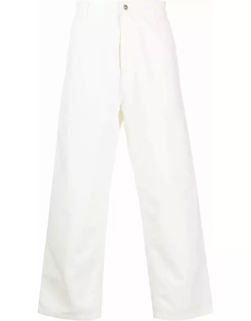 Carhartt White Cotton Trouser