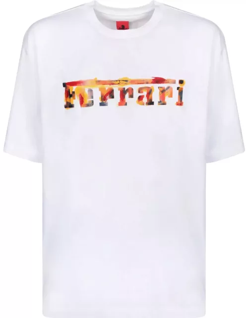 Ferrari Graffiti Logo White T-shirt