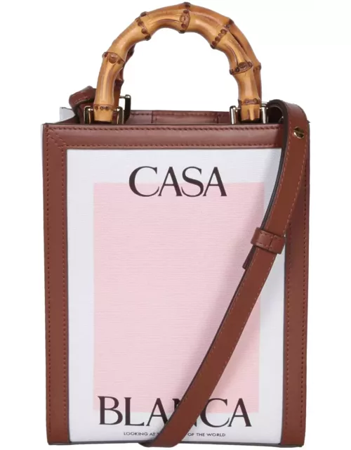 Casablanca mini Casa Canvas Handbag