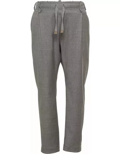 Eleventy Straight Trousers With Drawstring