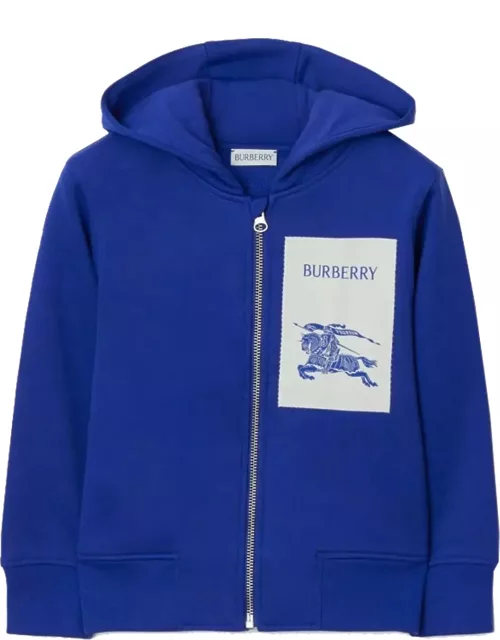 Burberry Zip-up Hoodie Sweatshirt In Ekd Cotton