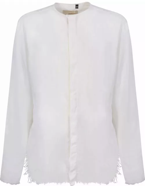 costumein Frayed Edges White Shirt