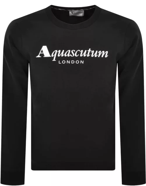 Aquascutum London Logo Sweatshirt Black