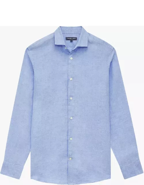 Antonio Linen Shirt Cool Blue