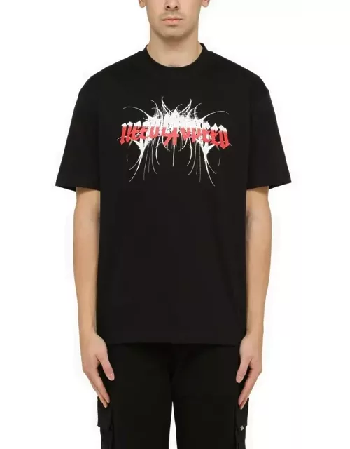 Speed Demon print black crew-neck T-shirt