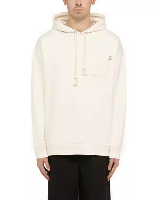 White hoodie with Anagram logo
