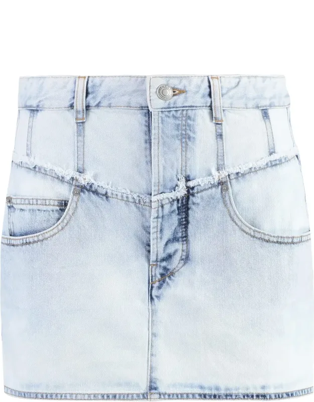 Isabel Marant Narsjis Denim Mini Skirt