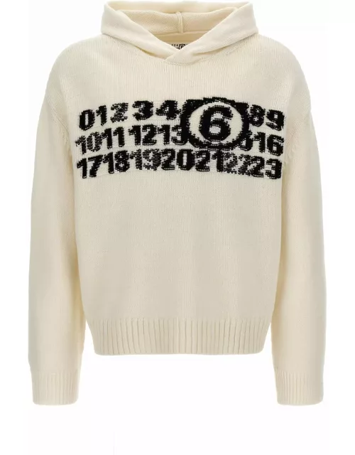 MM6 Maison Margiela numeric Signature Hooded Sweater
