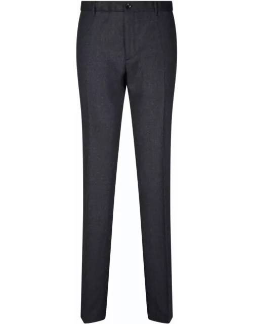 Incotex Wool Dark Grey Trouser