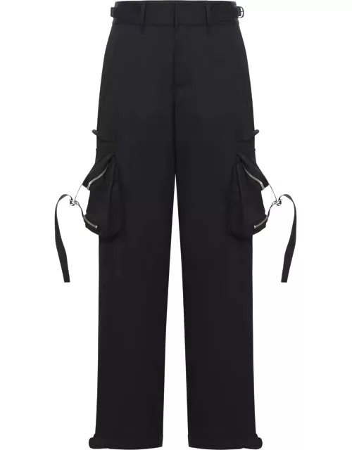Off-white Trousers With Pocket