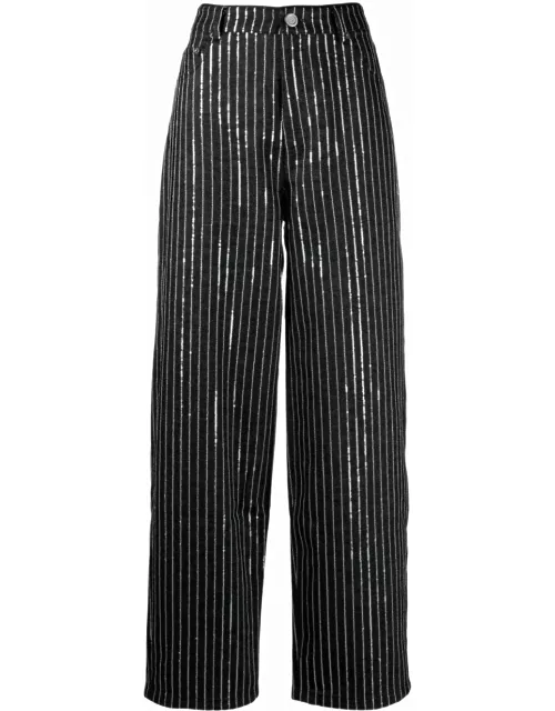 Rotate by Birger Christensen Sequin Twill Wide Pant