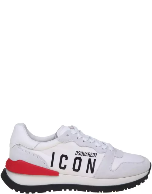 Dsquared2 Suede And Nylon Running Sneakers With Logo