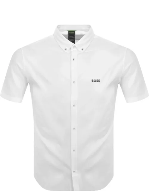 BOSS Motion S Short Sleeved Shirt White