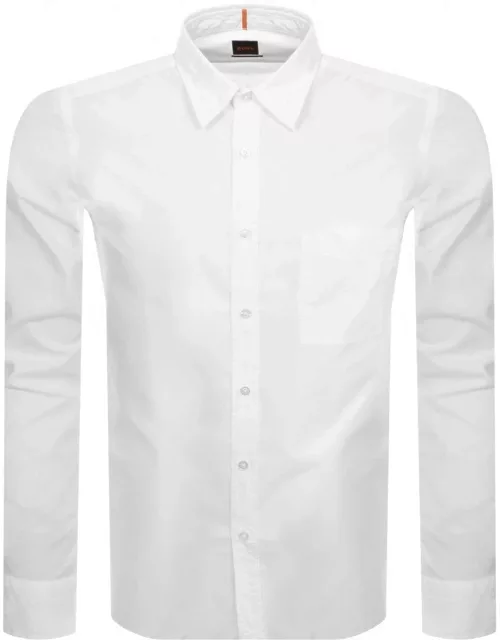 BOSS Relegant 6 Long Sleeved Shirt White