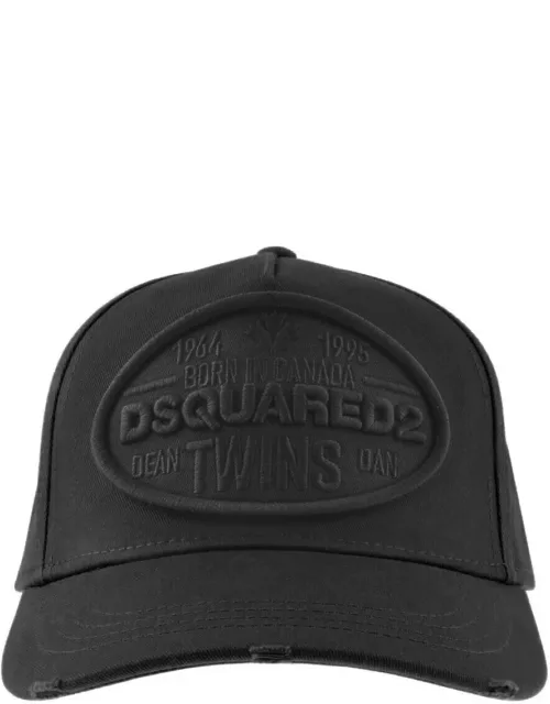 DSQUARED2 Logo Patch Baseball Cap Black