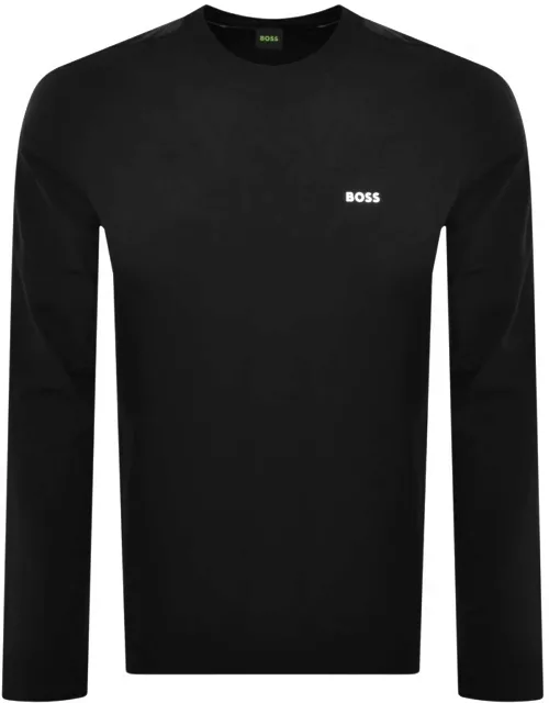 BOSS Long Sleeved T Shirt Black