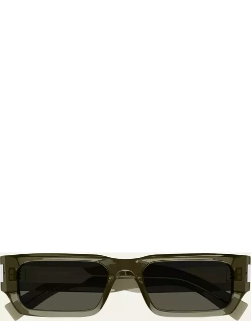 Men's SL 660 Acetate Rectangle Sunglasse