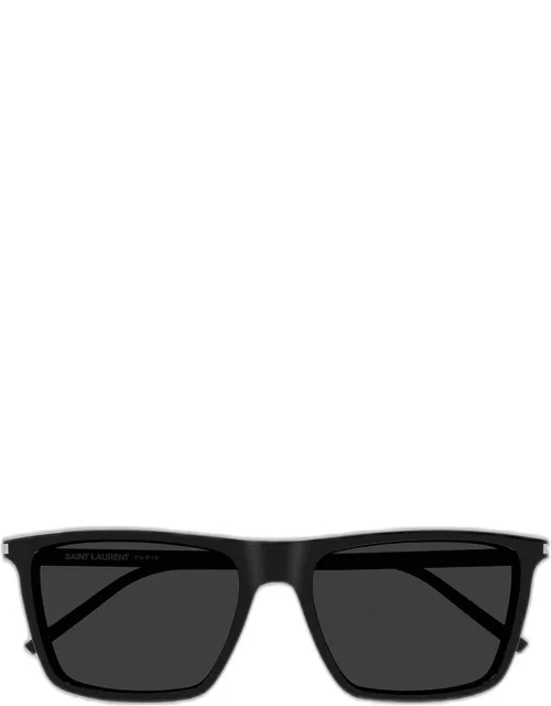 Men's SL 668 Acetate Rectangle Sunglasse