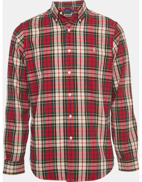 Polo Ralph Lauren Red Checked Cotton Flannel Shirt
