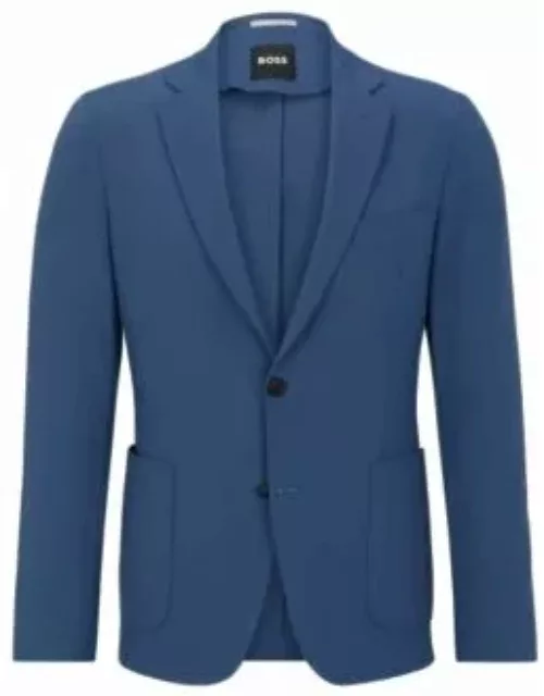 Slim-fit jacket in performance-stretch cloth- Light Blue Men's Sport Coat
