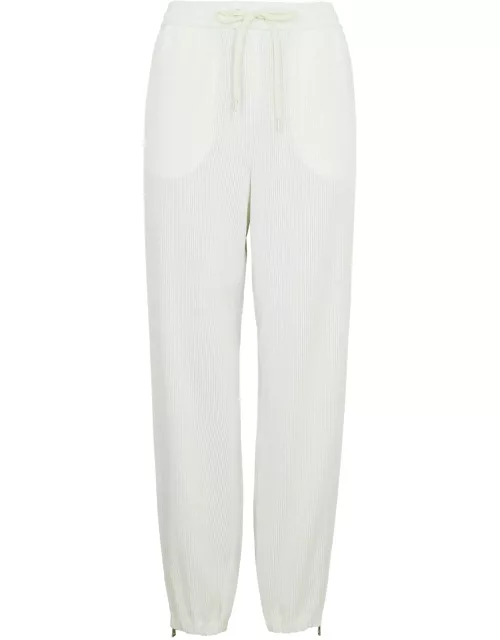 Moncler Logo Corduroy Sweatpants - Off White - 40 (UK8 / S)