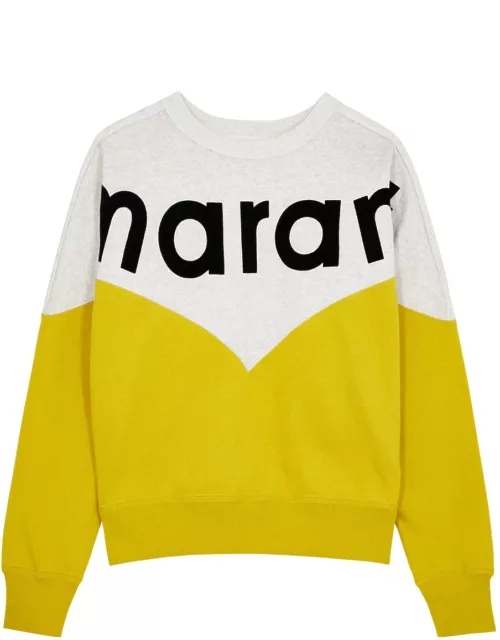 Isabel Marant étoile Houston Logo Cotton-blend Sweatshirt - Yellow - 38 (UK10 / S)