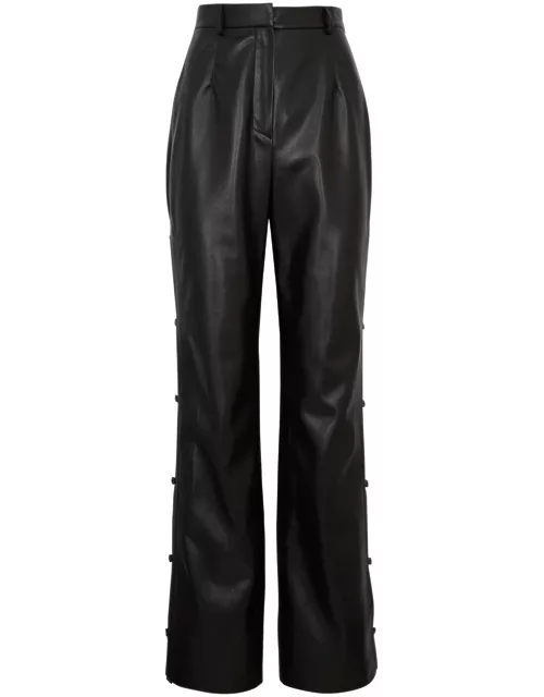 Nanushka Felina Faux Leather Trousers - Black - M (UK12 / M)