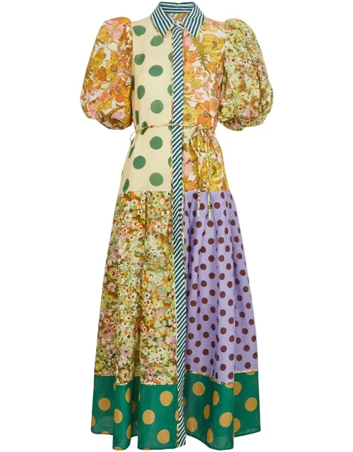 Alemais Finn Printed Ramie Shirt Dress - Multicoloured - 12 (UK12 / M)