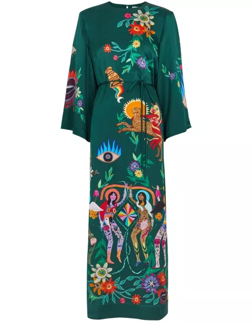 Alemais Agatha Printed Silk-satin Maxi Dress - Multicoloured - 10 (UK10 / S)