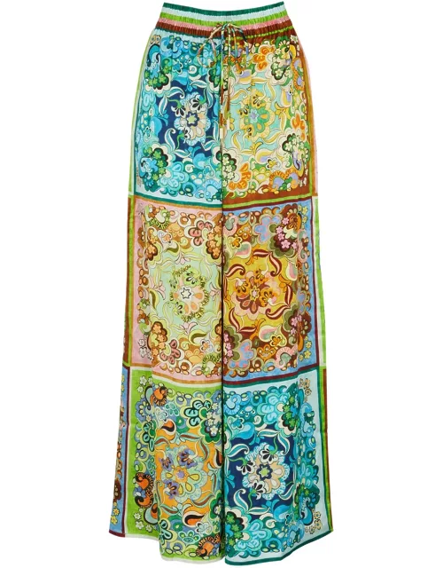Alemais Dreamer Printed Silk-satin Trousers - Multicoloured - 12 (UK12 / M)