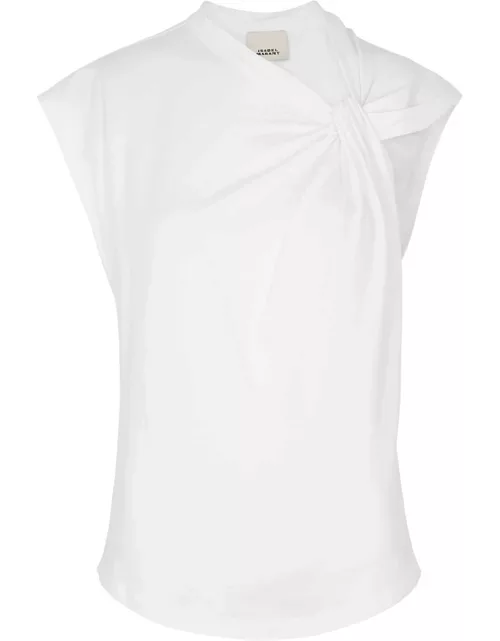 Isabel Marant Nayda Twisted Cotton T-shirt - White - XS (UK6 / XS)