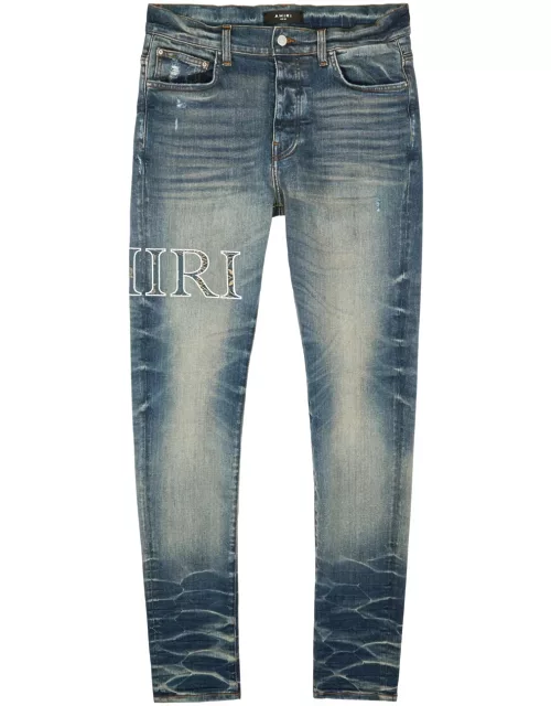 Amiri Core Logo-appliquéd Skinny Jeans - Blue - 36 (W36 / XL)