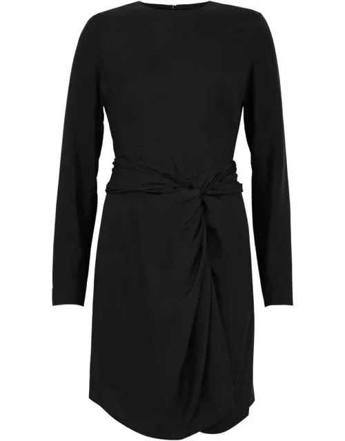 GAUGE81 Izu Twisted Silk-satin Mini Dress - Black - 40 (UK12 / M)