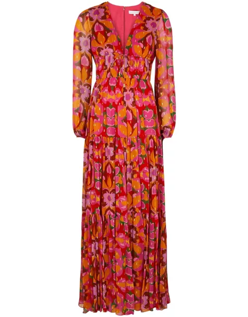 Borgo DE Nor Printed Chiffon Maxi Dress - Multicoloured - 8 (UK8 / S)