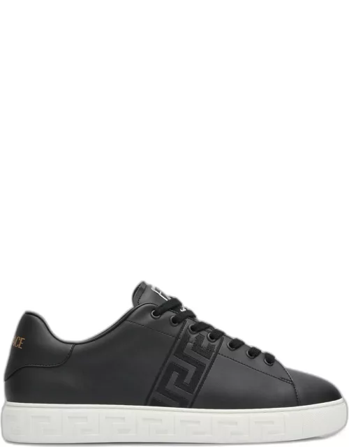 Men's La Greca Leather Low-Top Sneaker