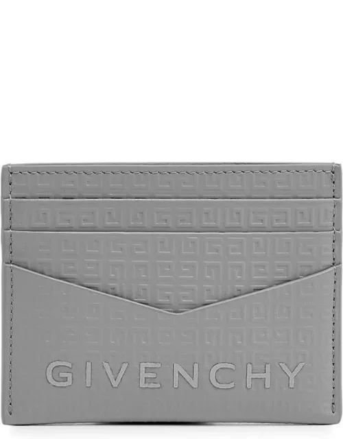 Givenchy 4G Logo Leather Card Holder - Grey