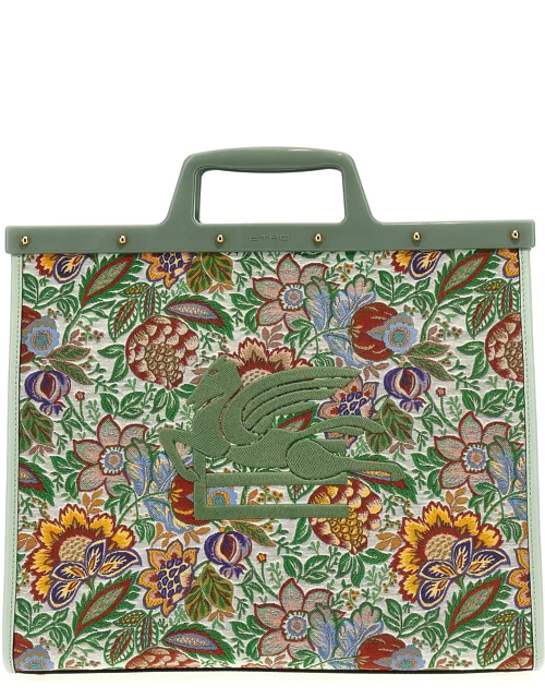 Etro Floral Jacquard Large Love Trotter Shopping Bag