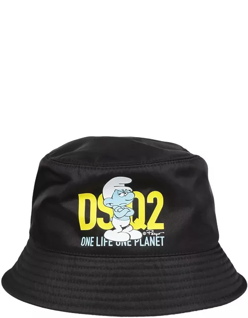 Dsquared2 Grouchy Smurf Bucket Hat