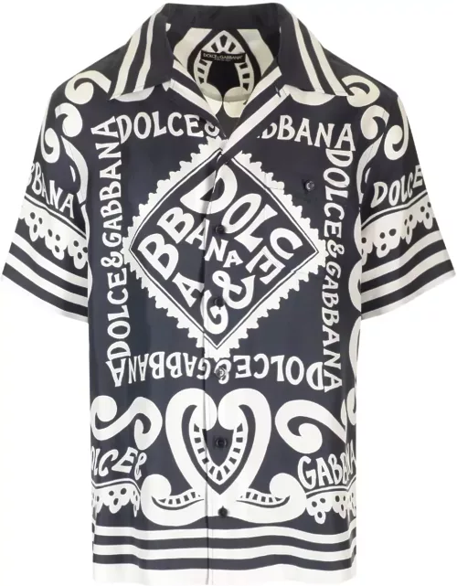 Dolce & Gabbana Printed Silk Shirt