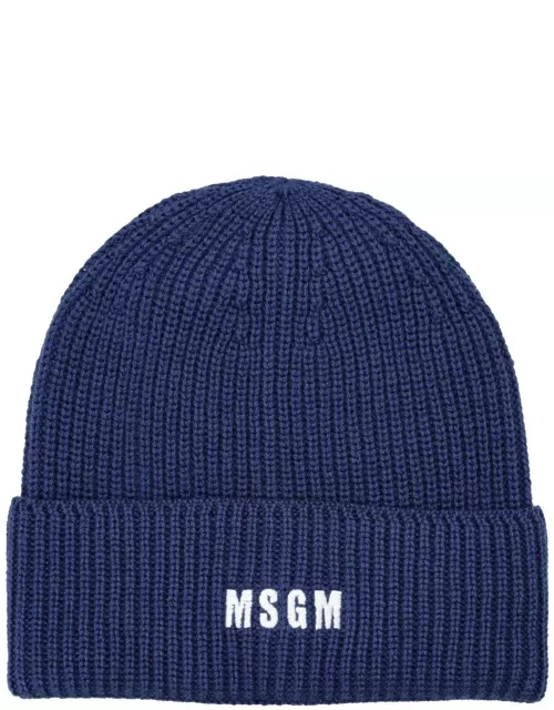 Logo Embroidered Knitted Beanie MSG