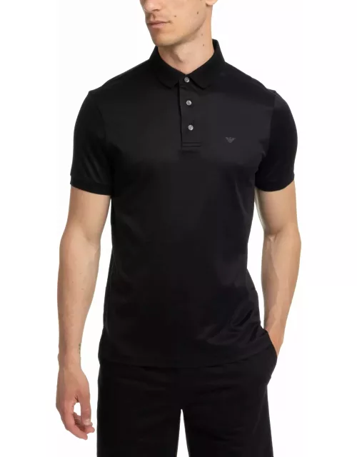Cotton Polo Shirt Emporio Armani