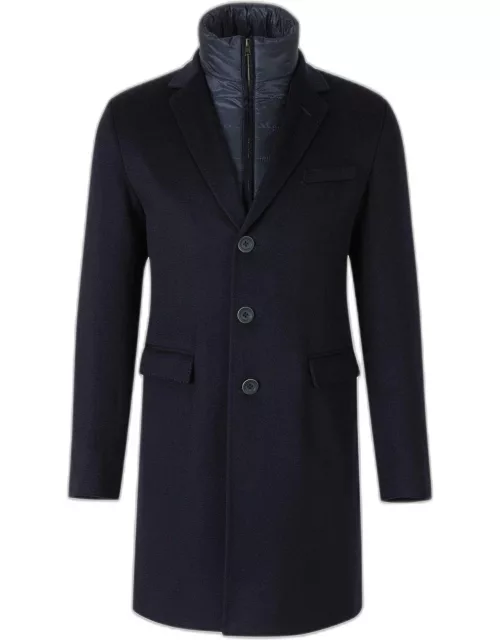 Herno Single-breasted Layered Coat