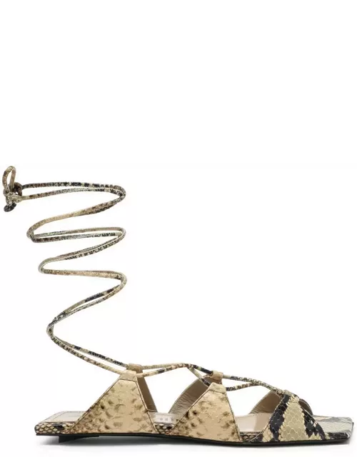 The Attico Low Sandal With Animal Motif