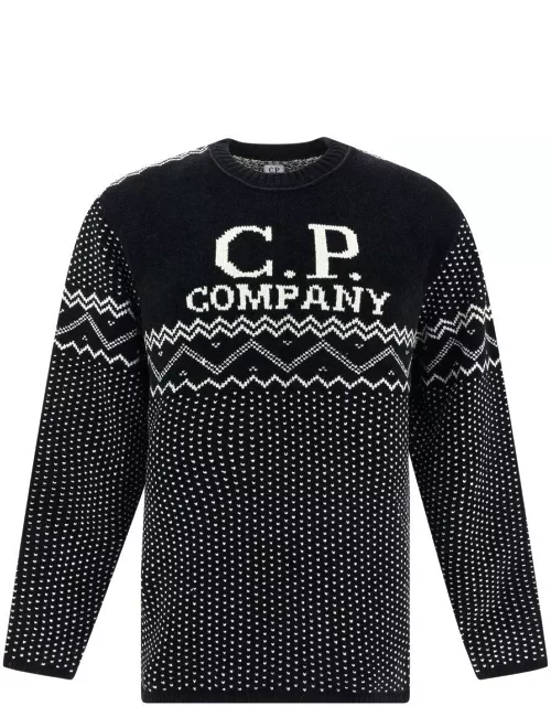 C.P. Company Black Cotton Jumper