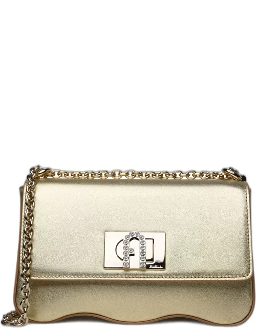 furla 1927 Gold Calf Leather Bag
