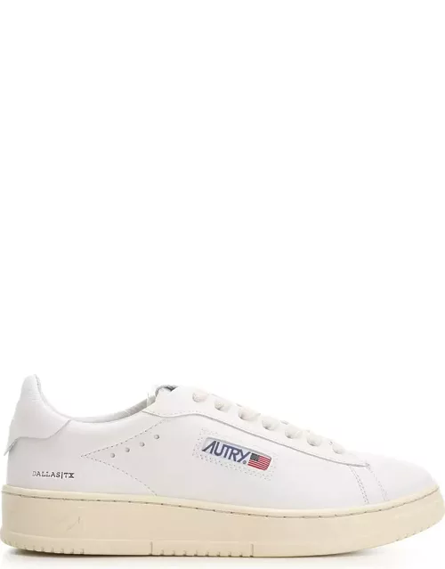 Autry Dallas Low Sneakers In White Leather