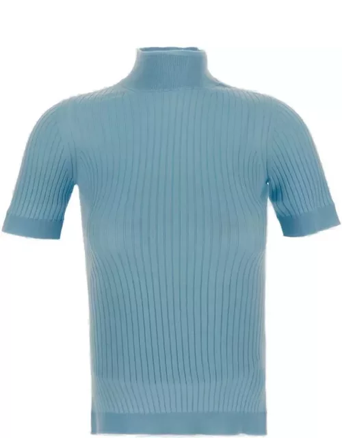 Versace Mock Neck Knitted Top