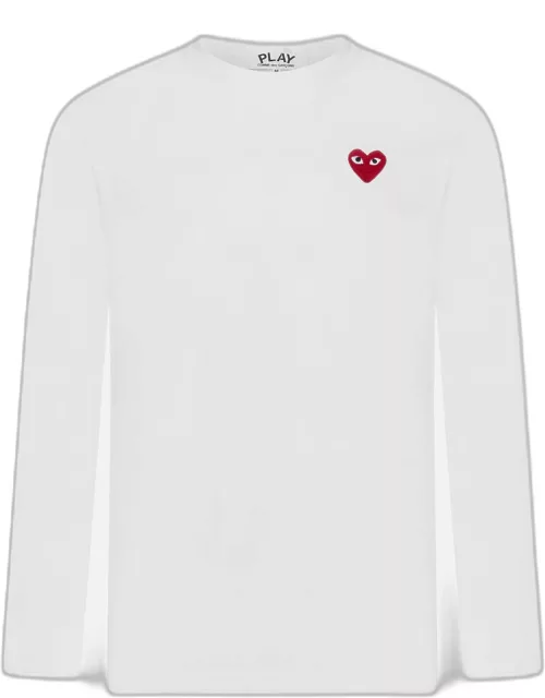 Comme des Garçons Play Heart-patch Cotton T-shirt